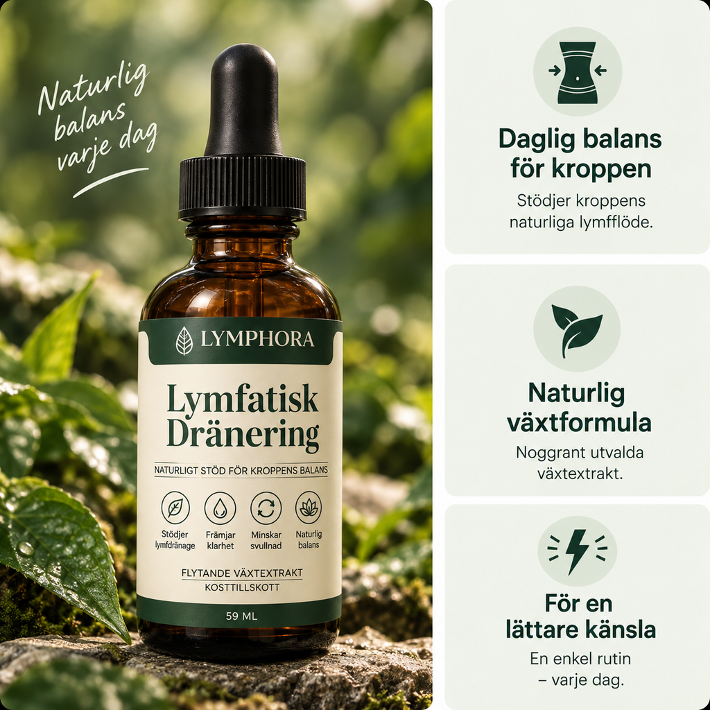 LYMPHORA™ Lymfatisk Dränering – Droppar