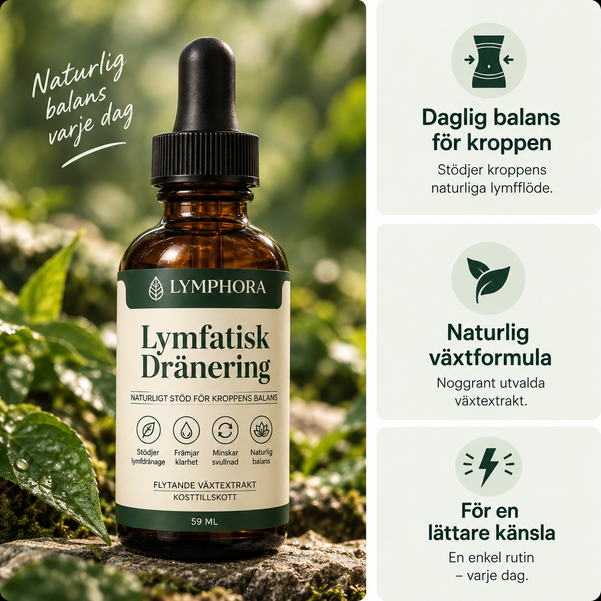 LYMPHORA™ Lymfatisk Dränering – Droppar