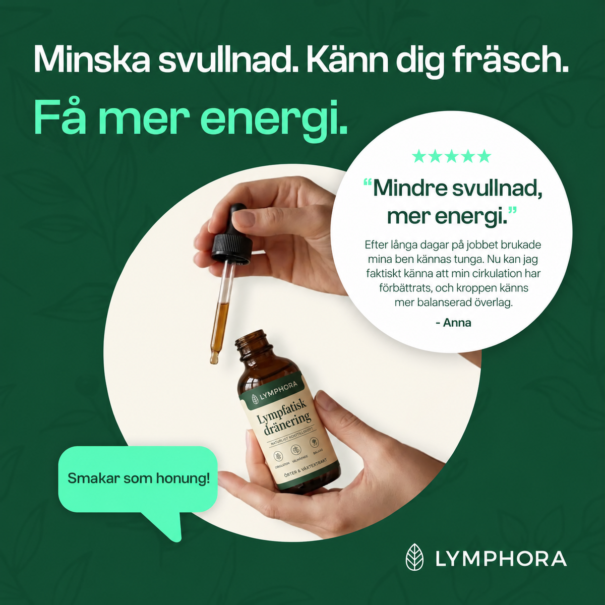 LYMPHORA™ Lymfatisk Dränering – Droppar